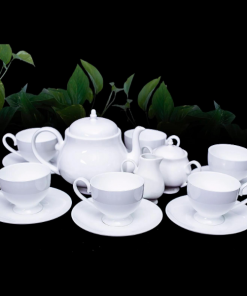 Bộ ấm trà sứ xương