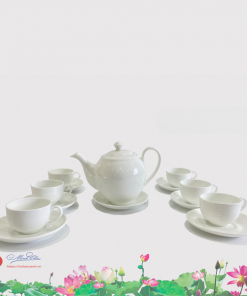 Bộ ấm trà sứ xương