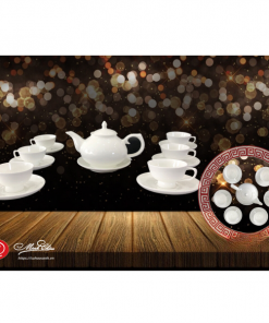 Bộ ấm trà sứ xương