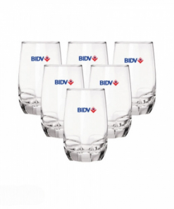 Cốc thủy tinh in logo